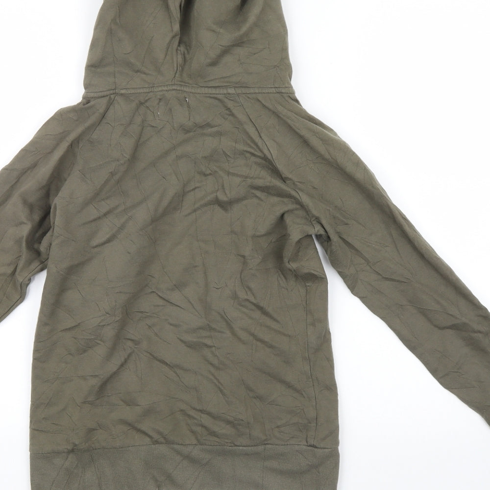 Brand and care label for Only women’s green pullover hoodie, size XS, - denim with love