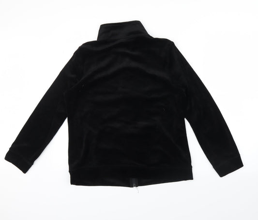 BM Essentials Womens Black Full Zip Sweatshirt Size S