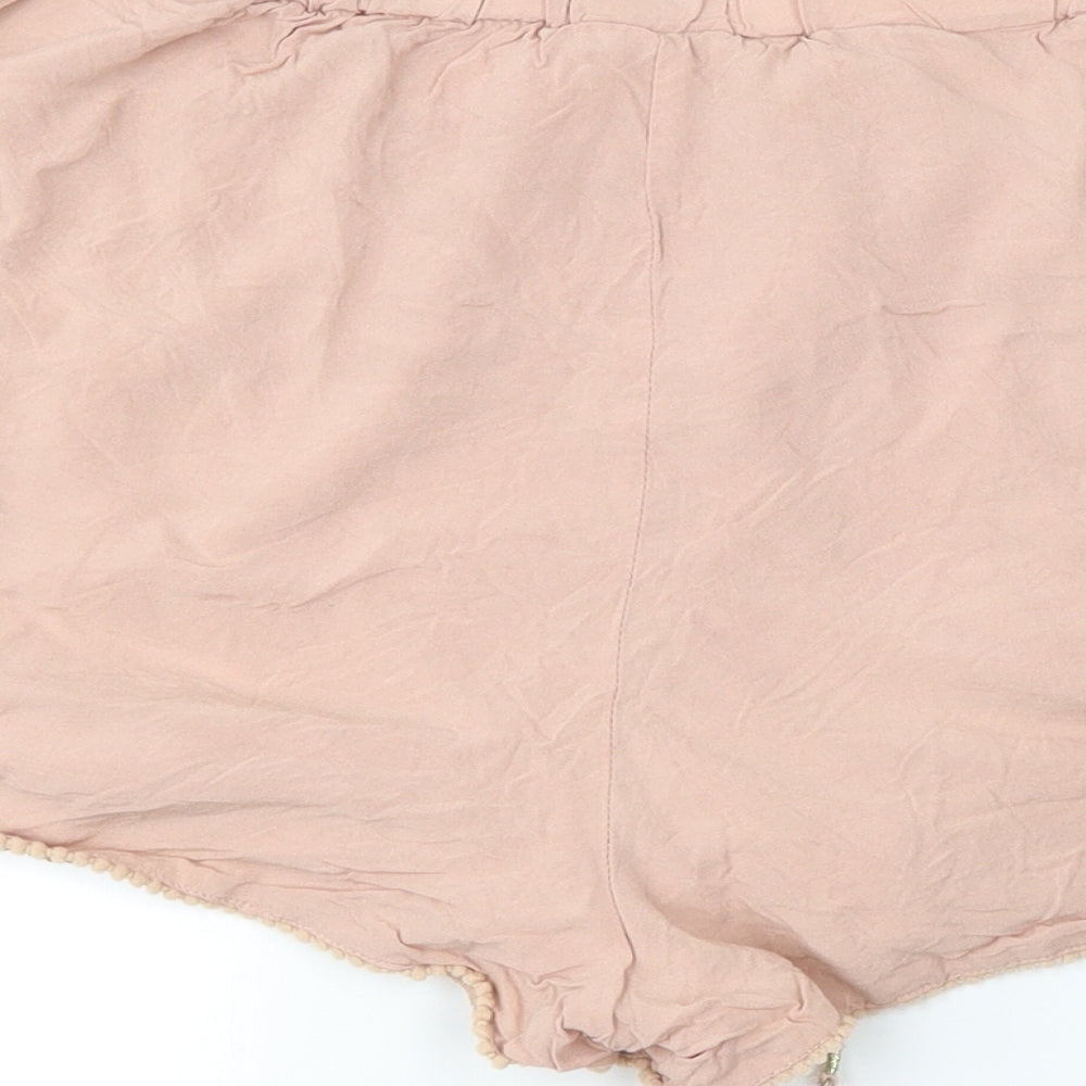 Primark Womens Pink Hot Pants Shorts Size 14
