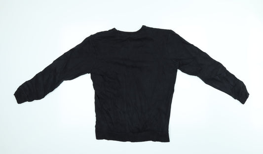 TU Mens Black Pullover Jumper Size S