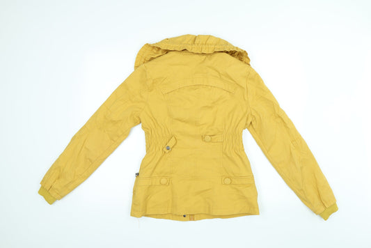 Fashion M Womens Yellow Jacket Coat Size S