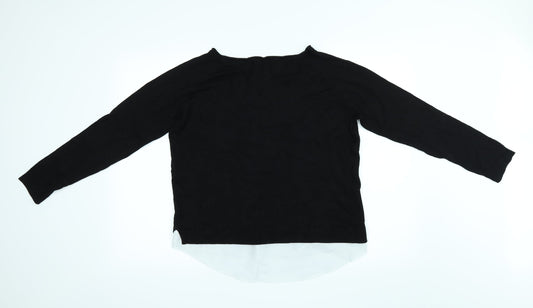 ESMARA Womens Black Basic Blouse Size 16