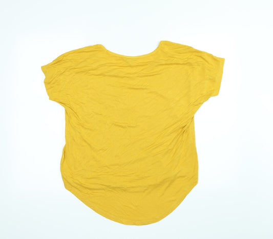 Peacocks Womens Yellow Basic Blouse Size 14