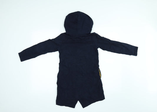 Barmy Girls Blue Pullover Hoodie Size 8 Years