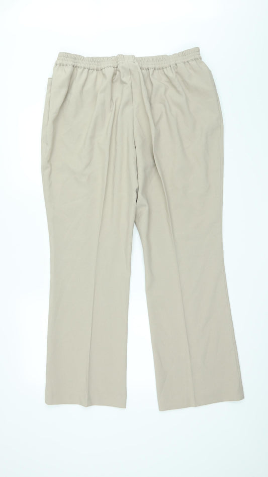 Cotton Traders Womens Beige Trousers Size 18 L26 in