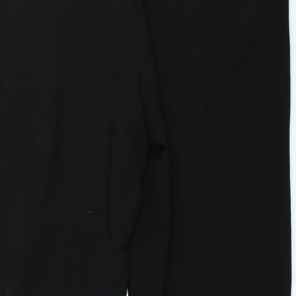 Papaya Womens Black Trousers Size 16 L29 in