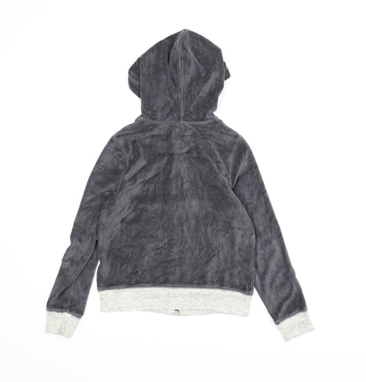 A&F Boys Grey Full Zip Hoodie Size 11-12 Years