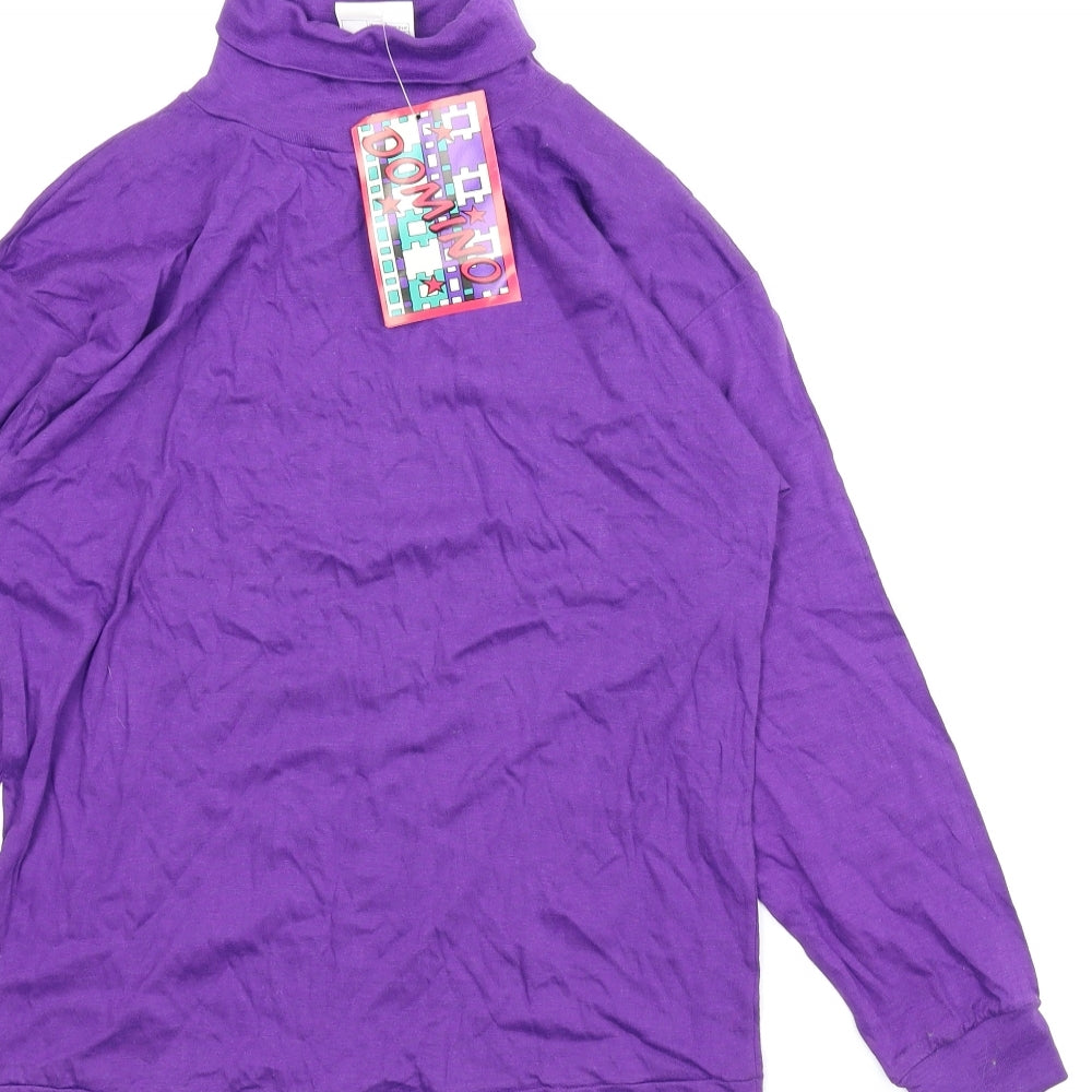 Domino Girls Purple Basic T-Shirt Size 13 Years