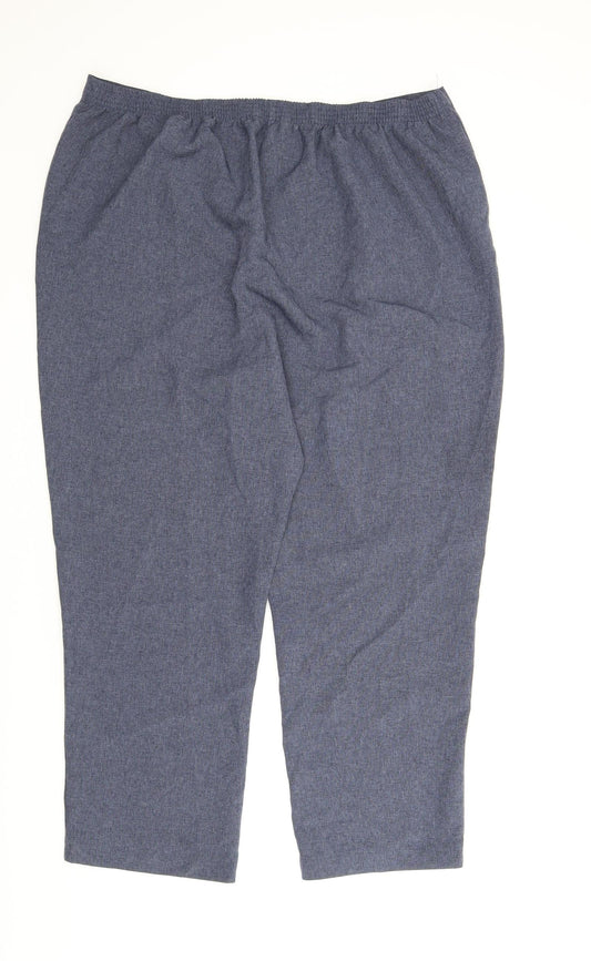 Le Bon Marché Womens Blue Capri Trousers Size 22 L27 in