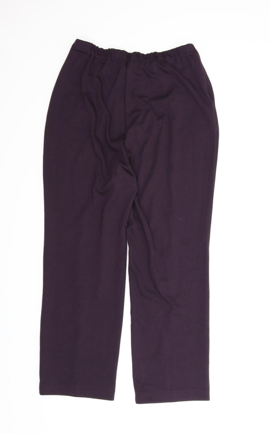 Preworn Womens Purple Capri Trousers Size 16 L26 in