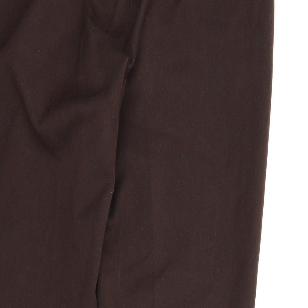 M&S Womens Brown Carpenter Trousers Size 8 L24.5 in