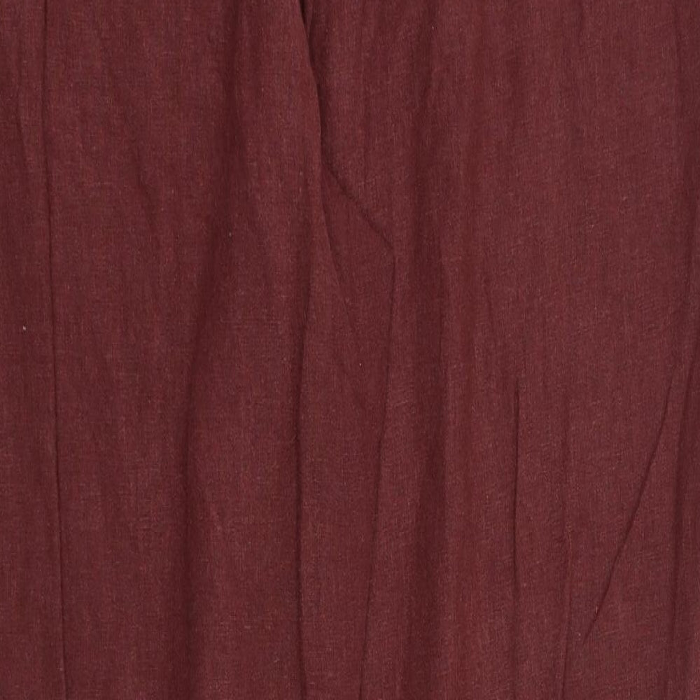 BHS Womens Red Trousers Size 18 L27 in