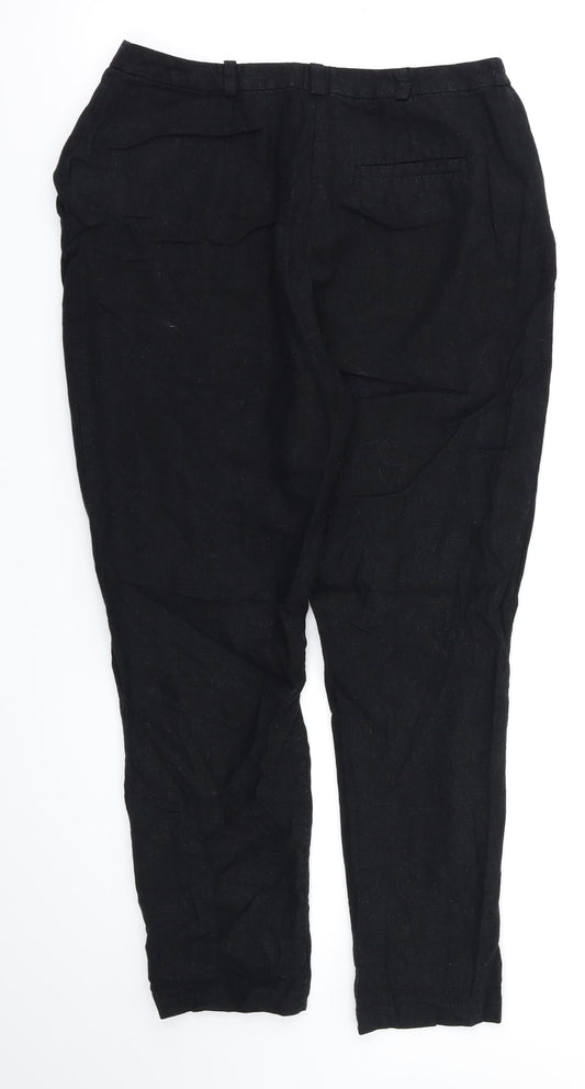 ASOS Womens Black Trousers Size 10 L25 in