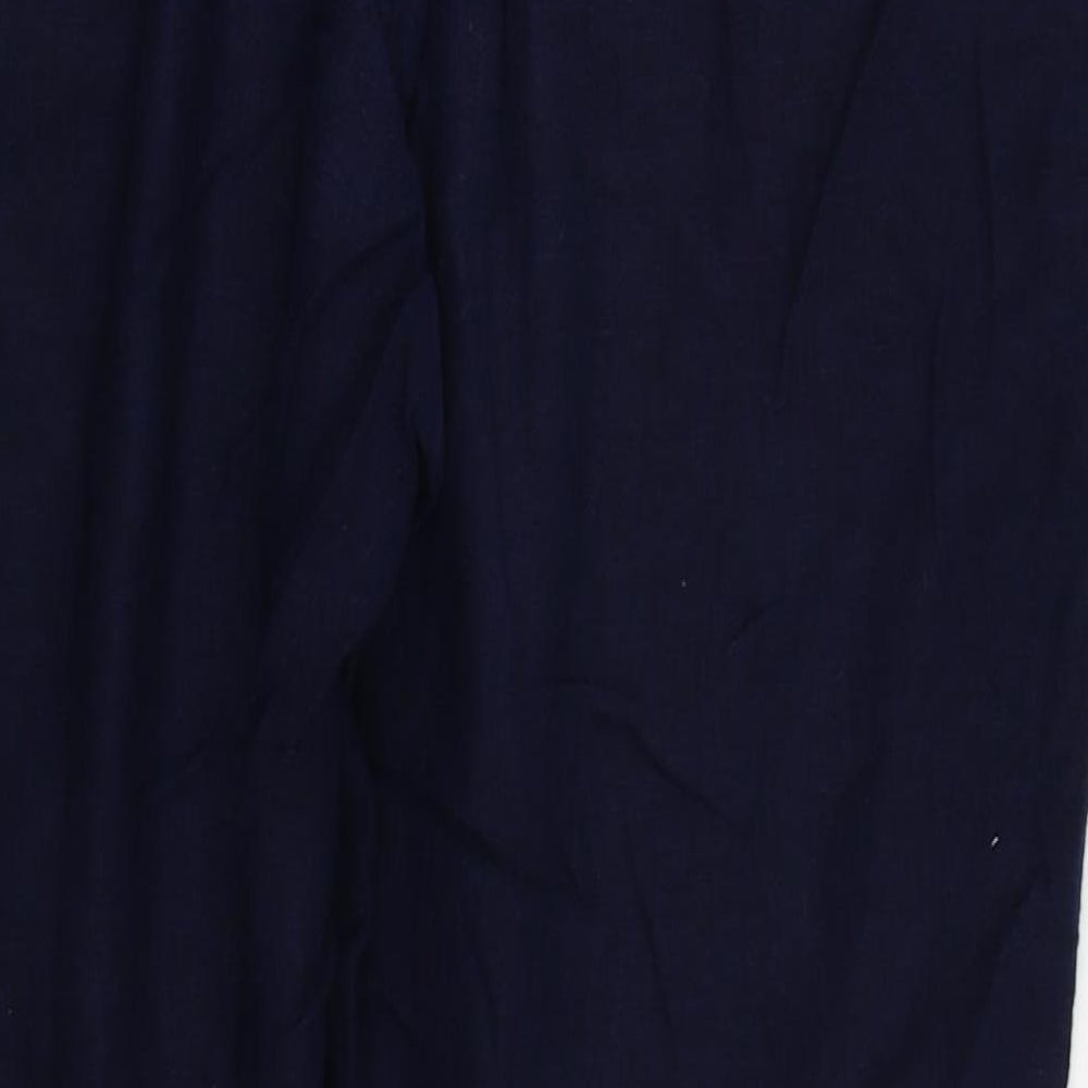 Papaya Womens Blue Trousers Size 10 L26 in