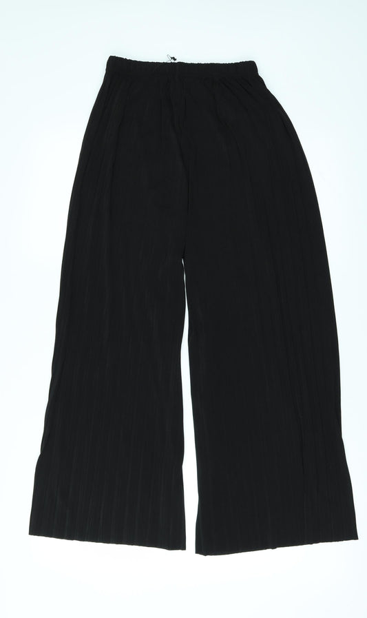 Preworn Womens Black Trousers Size 34 in L22 in - PLEATED