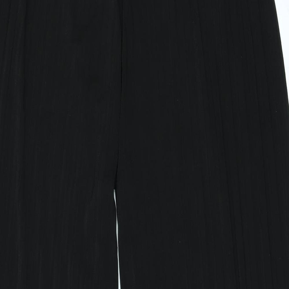 Preworn Womens Black Trousers Size 34 in L22 in - PLEATED