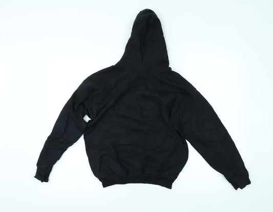 Gildan Girls Black Pullover Hoodie Size M