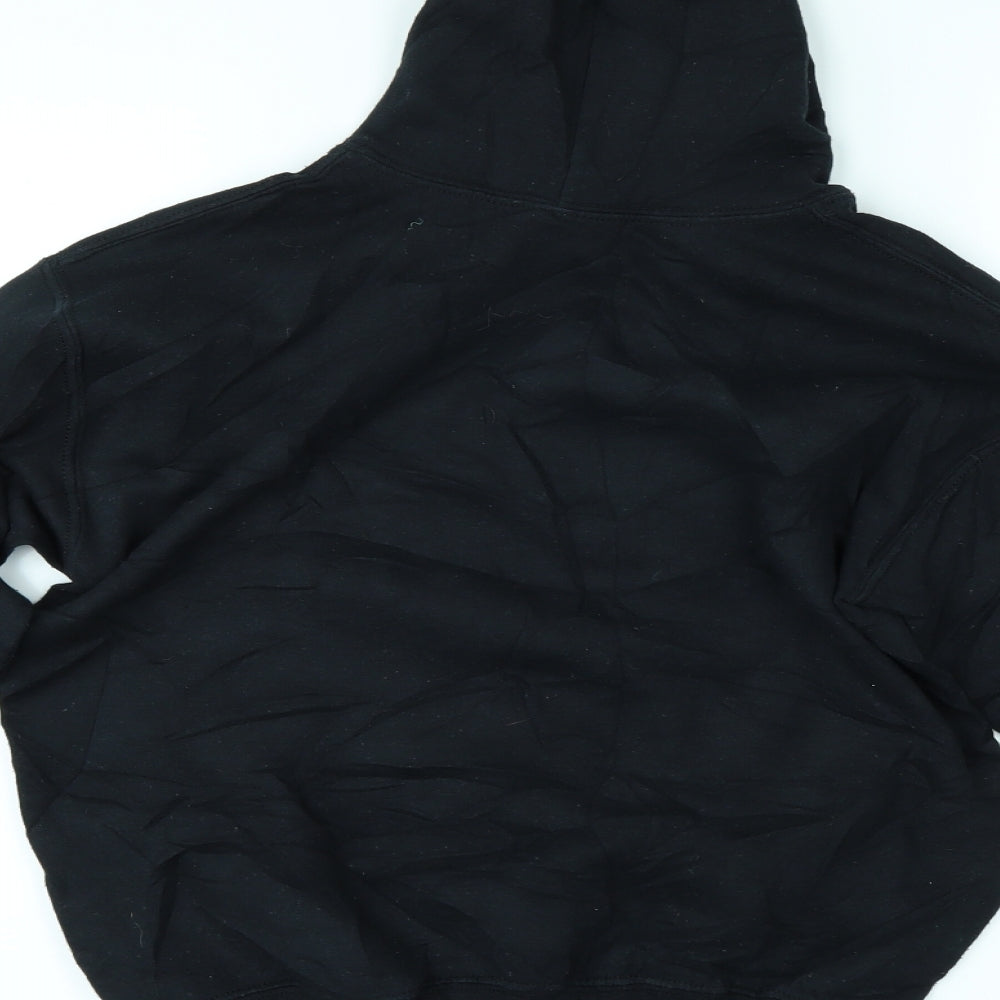 Gildan Girls Black Pullover Hoodie Size M