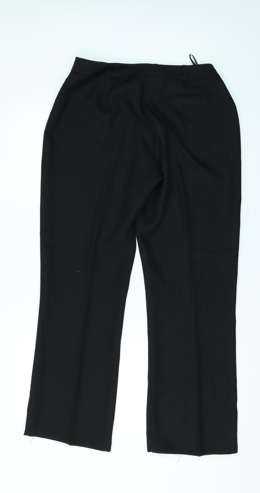 OPUS Womens Black Trousers Size 12 L29 in