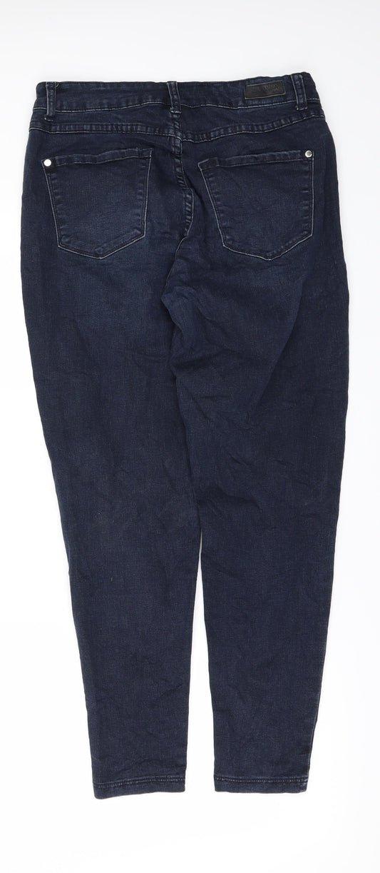 zavanna Womens Blue Denim Skinny Jeans Size 34 in L29 in
