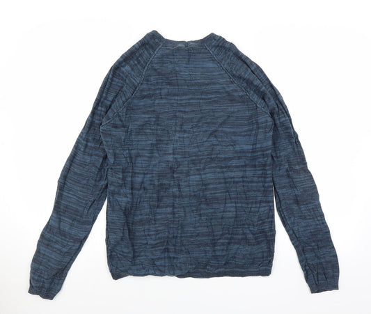 Blend Mens Blue Pullover Jumper Size M