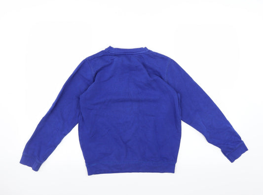Sainsburys Boys Blue Pullover Sweatshirt Size 9 Years