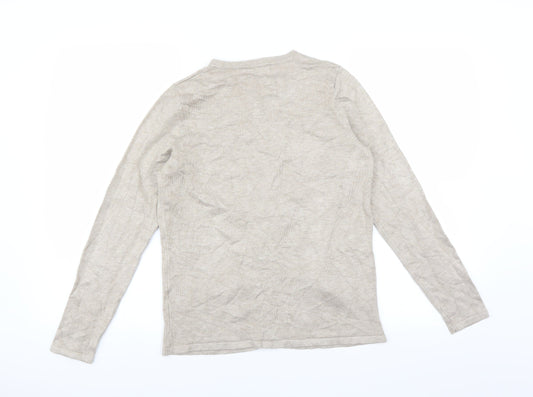 Le Bon Marché Womens Beige Cardigan Jumper Size XS - beaded detail