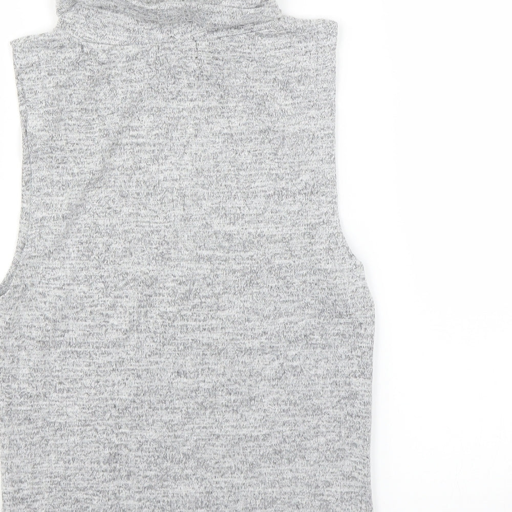 Brand and care label for forcast women’s grey jumper, size UK 6