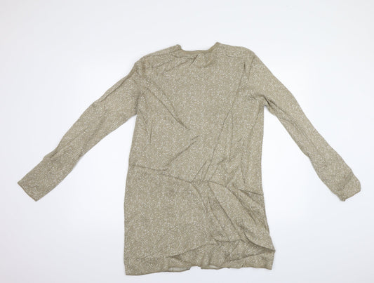 Ellen Reyes Womens Brown Polka Dot Cardigan Jumper Size S