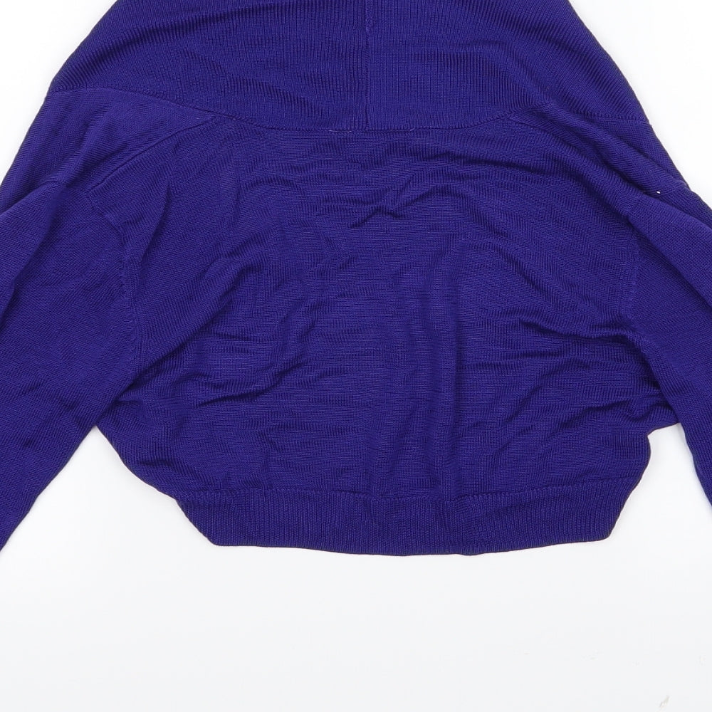 Monsoon Womens Blue Knit Cardigan Jumper Size M