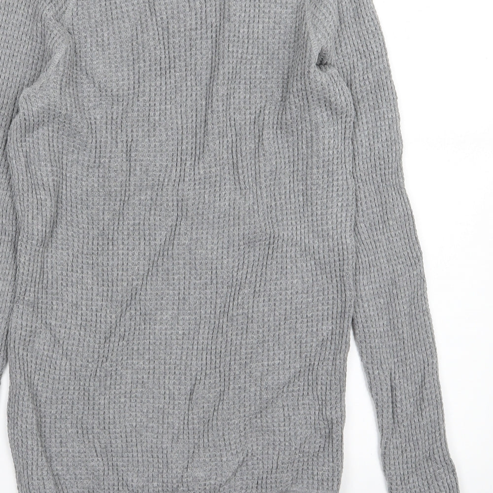 Primark Mens Grey Knit Pullover Jumper Size XS