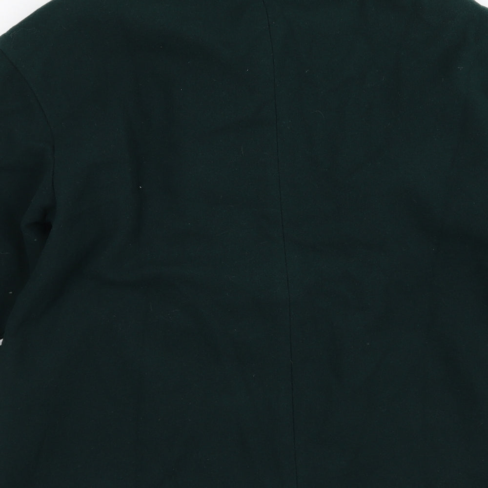 Preworn Womens Green Overcoat Coat Size 12