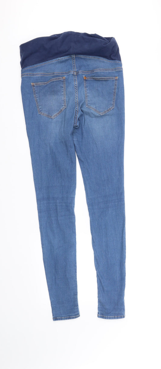Mama Womens Blue Straight Jeans Size 6 L31 in