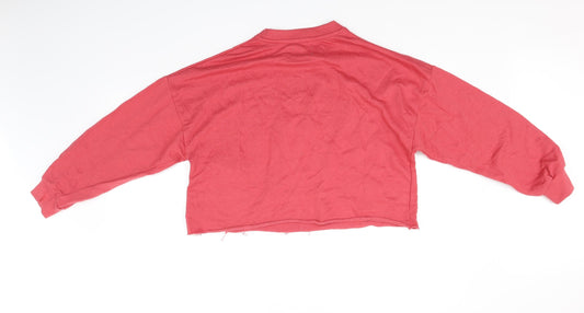 Pull & Bear Womens Pink Pullover Jumper Size M