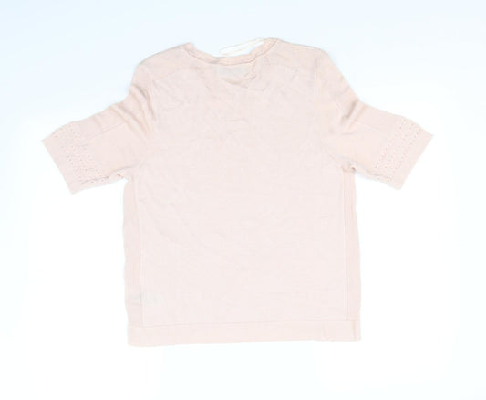 Per Una Womens Pink Pullover Jumper Size 14