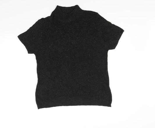 St Micheal Womens Black Basic T-Shirt Size 16
