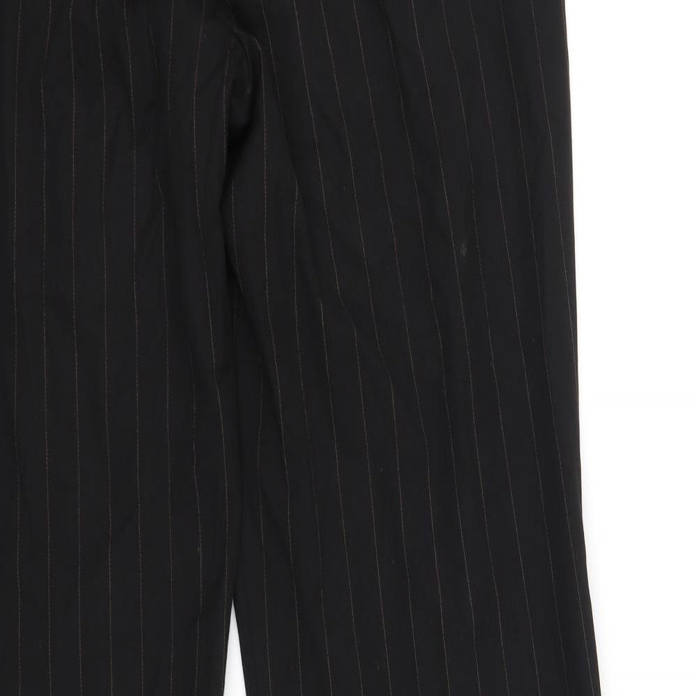 Anne Brooks Womens Black Trousers Size 14 L33 in