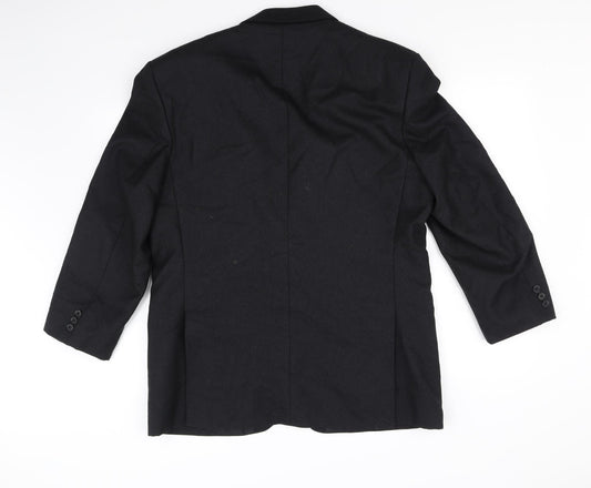 The label Mens Black Jacket Coat Size XL