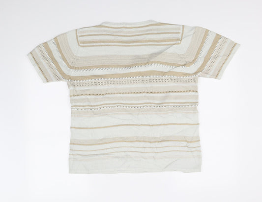 berketex Womens Beige Henley Jumper Size 10