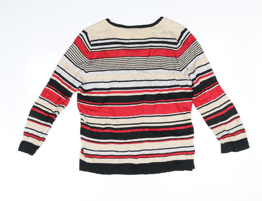 CANDA Womens Red Pullover Jumper Size M