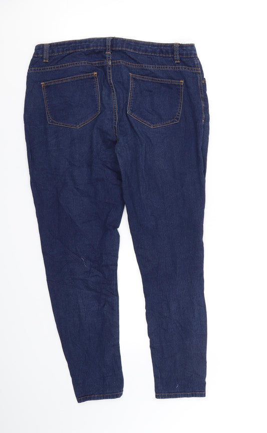 deniem & co Womens Black Skinny Jeans Size 12 L26 in