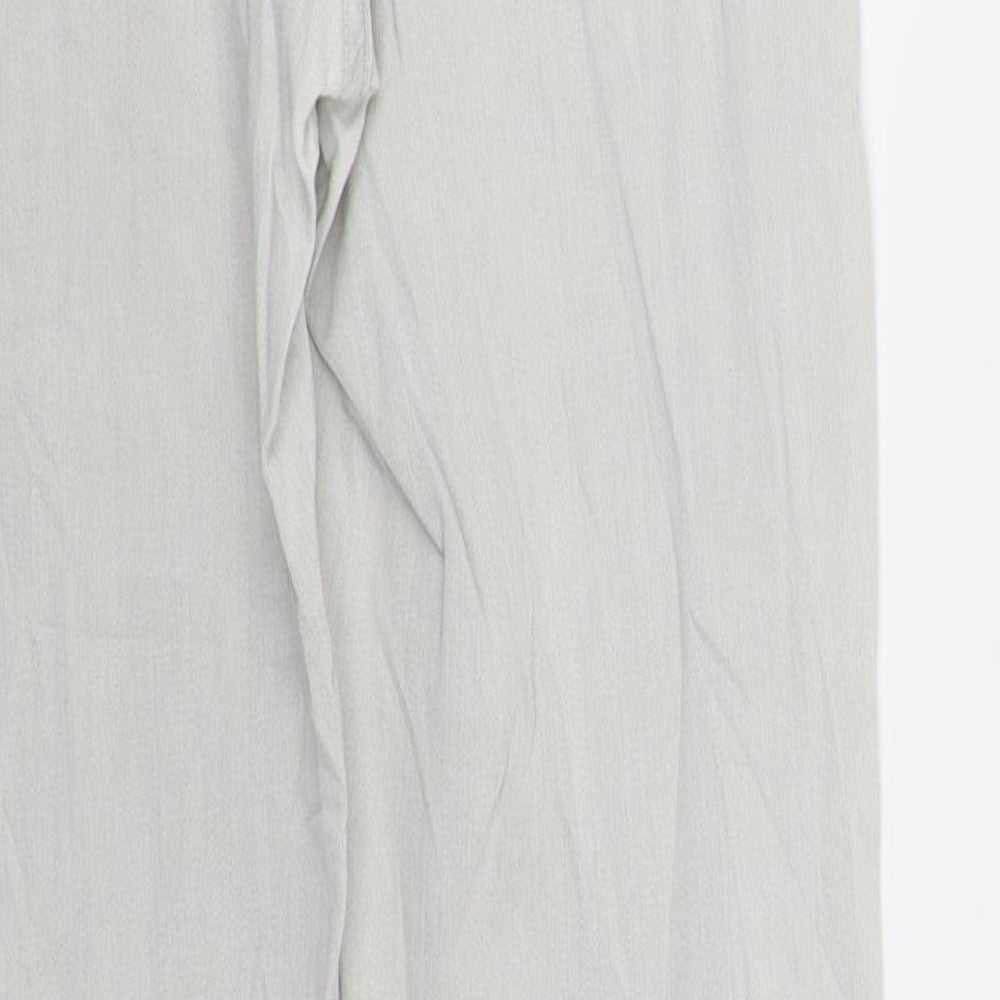 Brand and care label for 7 For All Mankind women’s white straight jeans, size UK 28, in, 31-inch leg