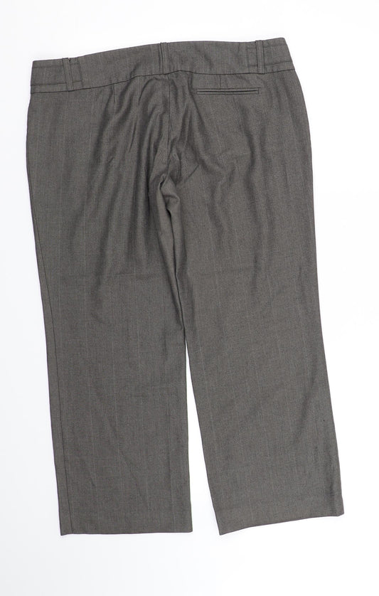 River island Womens Grey Trousers Size 14 L27 in