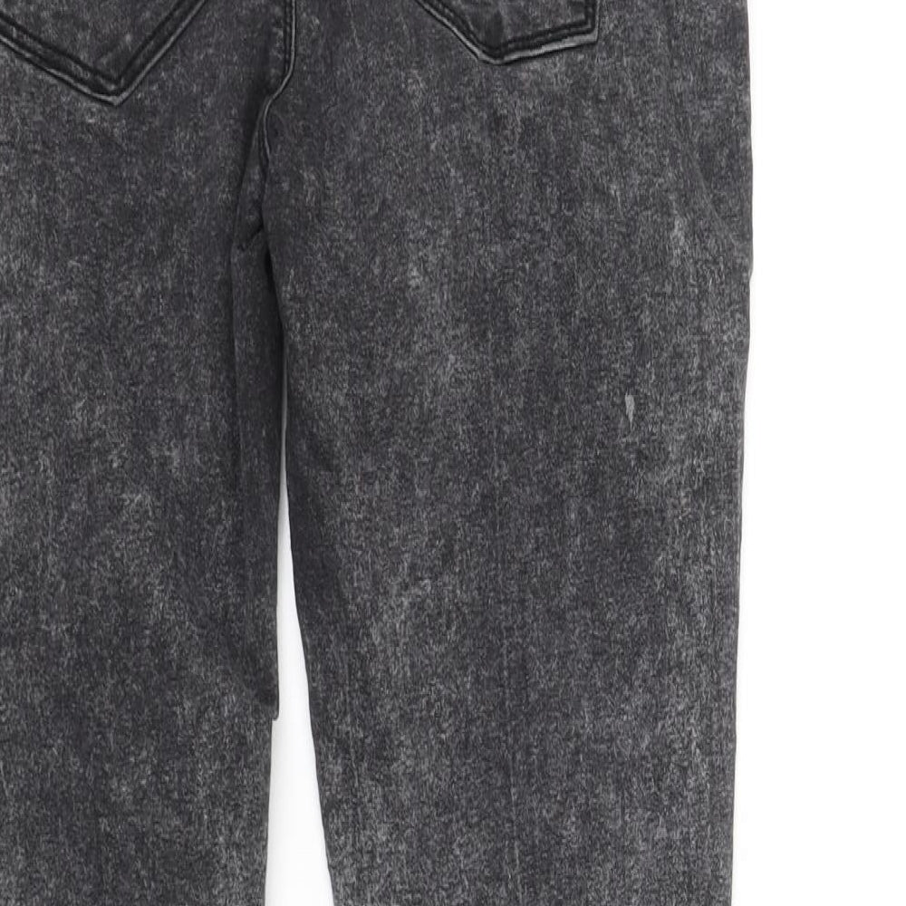 deniem & co Womens Grey Straight Jeans Size 10 L32 in