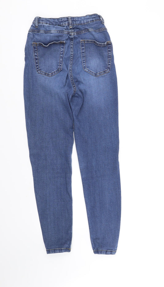deniem & co Womens Blue Straight Jeans Size 10 L30 in