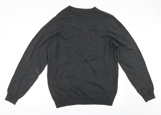 Marks and Spencer Mens Grey Pullover Jumper Size L