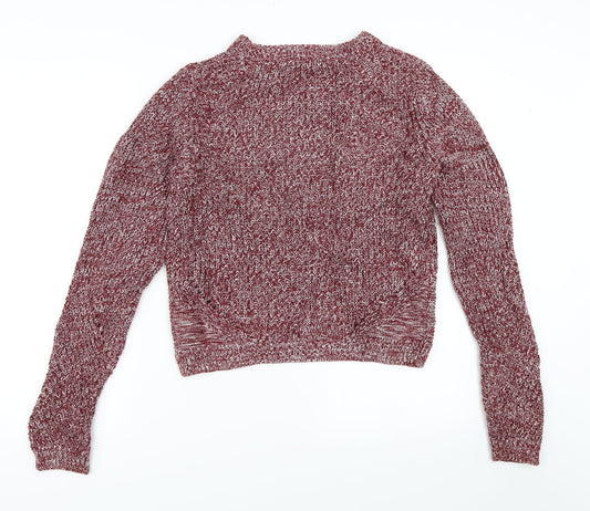 H&M Womens Red Pullover Jumper Size S