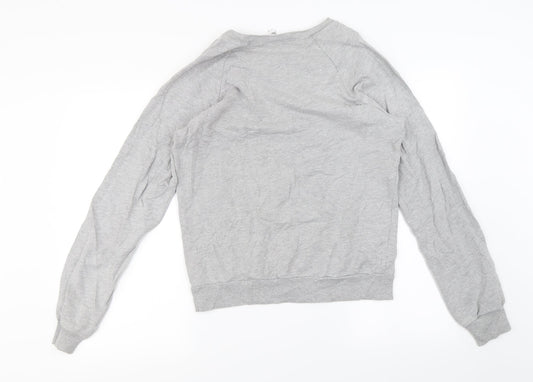 california fleece Mens Grey Pullover Jumper Size S