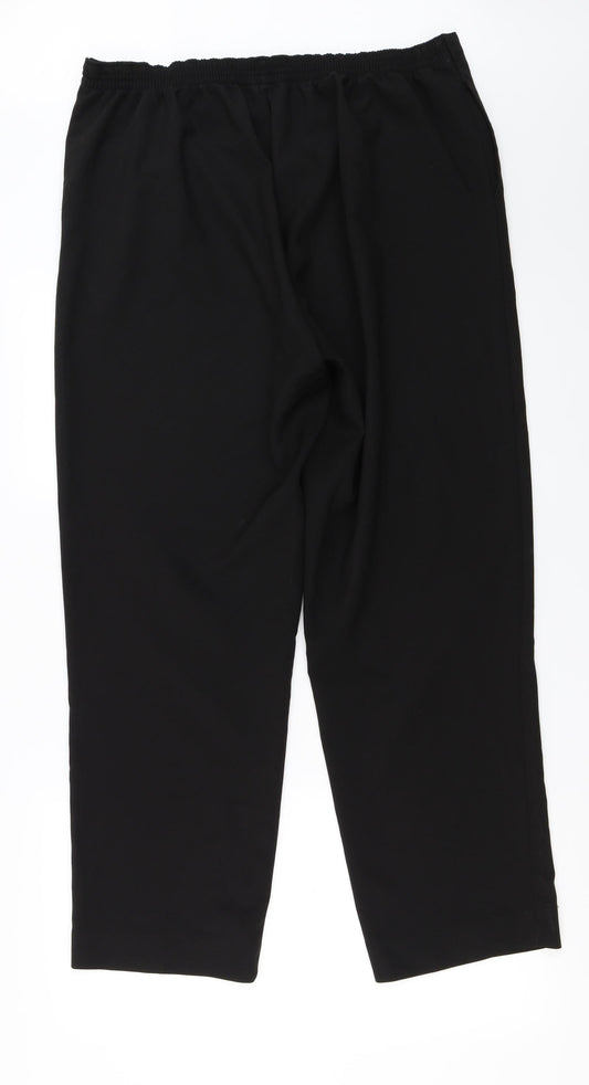 BM Womens Black Trousers Size 16 L26 in