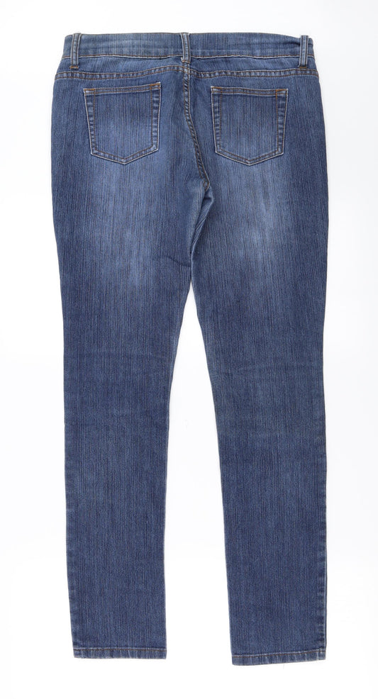 TG Womens Blue Straight Jeans Size 12 L28 in